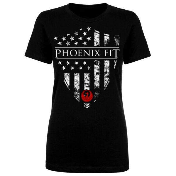 SHIELD FLAG - WOMEN'S FITTED T-SHIRT - $FBTP3E$ Thumbnail
